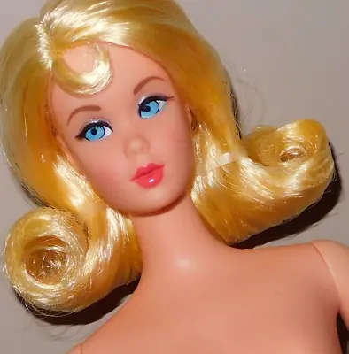 $120 • Buy Barbie Reproduction Mod Friends Doll Lemon Marlo Flip Hair Rooted Lashes Repro