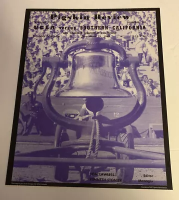 USC Trojans V UCLA Bruins Football 1949 Pigskin Review Program Poster Print • $19.49