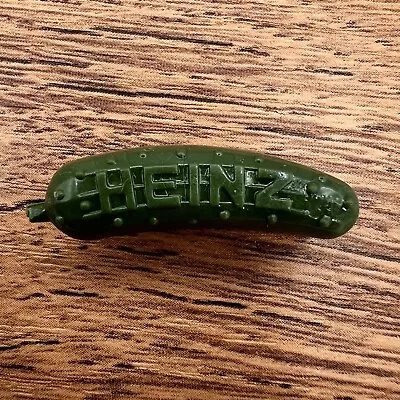 Vintage Heinz Green Pickle Advertising Pin Safety Pin  1 1/4  Plastic • $4.50