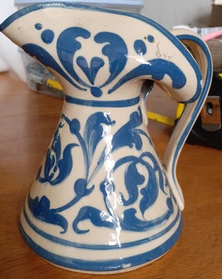 £15.99 • Buy Victorian Antique Aller Vale Torquay Ware Jug - Sandringham- Blue On Cream