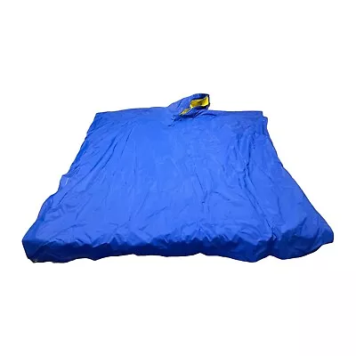 Stearns Poncho Men's 50 X 94 Blue 100% Polyvinyl Chloride Reversible Hooded • $24.59