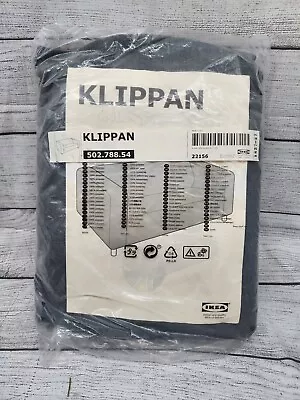 Ikea KLIPPAN Loveseat/2 Seat Sofa Cover Slipcover VISSLE GRAY Genuine New SEALED • £49.09