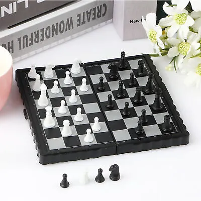 Magnetic Chess Set Folding Chess Board Storage Travel Party Game Set • $8.75