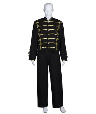 $46.28 • Buy Men Michael Jackson Military Prince Cosplay Costume MJ Black Jacket Glove HC-471