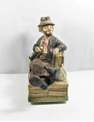 Vintage Waco Melody In Motion Willie The Whistler Hobo Clown Figure Statue AS IS • $52.50