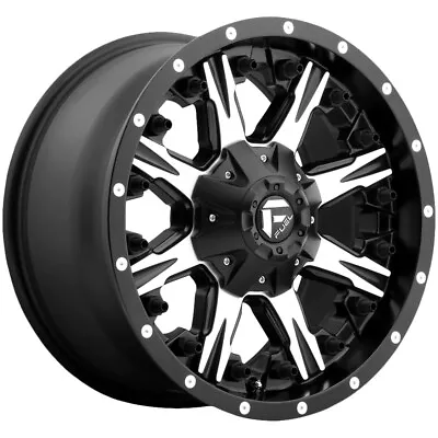 Fuel D541 Nutz 20x10 5x4.5 /5x5  -24mm Black/Machined Wheel Rim 20  Inch • $419.99