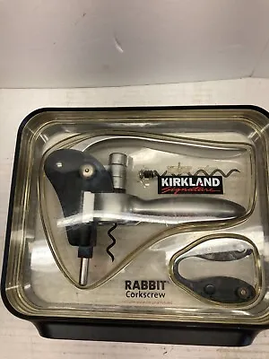 Kirkland Signature Hand Held Rabbit Corkscrew Storage Hardcase & Extra Spiral • $13.98