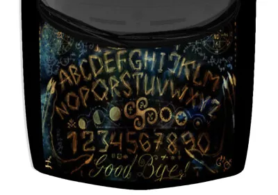 $187.55 • Buy Grunge Ouija Board Spiritual Truck Hood Wrap Vinyl Car Graphic Decal 58  X 65 