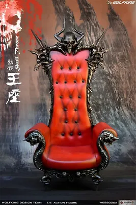 WOLFKING WK88006A 1/6 Skull Throne Single Sofa Chair Seat Fit 12in Figure Model • $221.81