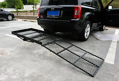 300KG Foldable Wheelchair Scooter Disability Carrier Rack Luggage Mobility Ramp • $254.51
