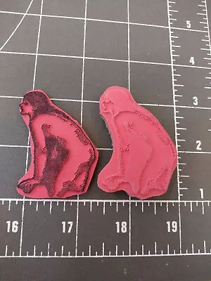 Unmounted Rubber Stamp Jewelry Steampunk Nude Lady Crouching Long Hair Profile • $8.95