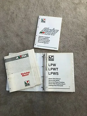 DITCH WITCH LISTER PETTER Operators PARTS SERVICE Manuals ALPHA • $89