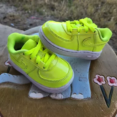 Nike Air Force 1 UV Volt Toddler 6C • $23