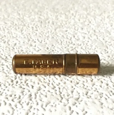 Vintage E. FABER Mechanical Pencil Lead Holder Brass USA Made Rare Capsule Only! • $24.98