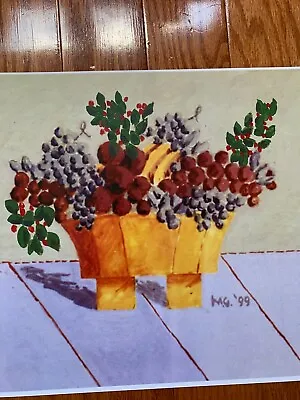 1999 Michael Graves Still Life Fruit Bowl Print • $31.96