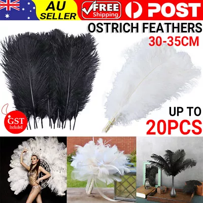 UP TO 20PCS 30-35cm Ostrich Feathers Plume Centerpiece Wedding Party Table Decor • $24.99