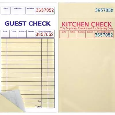 KNG - 1158 - 2-Part Guest Check Pad • $46.34