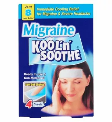 Kool 'n' Soothe Migraine Cooling Gel Strips Headache - Multibuy Options • £2.09