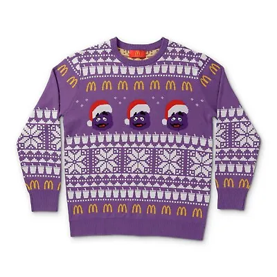 Purple Grimace Sweater McDonalds Holiday Sweater • $115