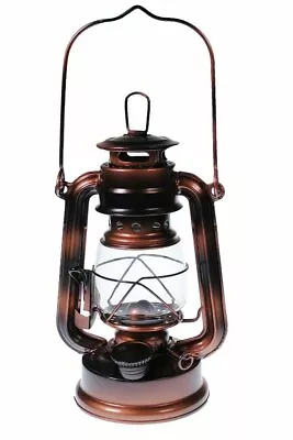 Hurricane Kerosene Oil Lantern Emergency Hanging Light Lamp - Brass - 8 Inch • $15.95