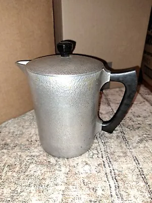 $25 • Buy Vintage Hammercraft Club Aluminum Coffee Pot Pitcher W/lid Cast Hammered