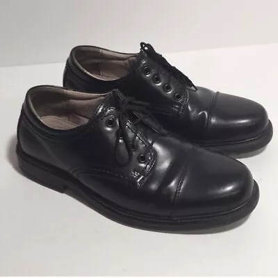Men’s Merona Black Cap Toe Dress Shoes Size 8 • $15.99