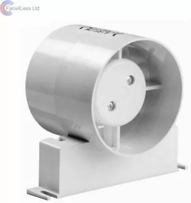 Manrose ID Inline Fan Standard Or Timer Model Bathroom Extractor Fan 4  5  6  • £25.99