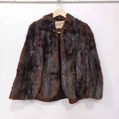 Vintage Foster's Women's Mahogany Mink Fur Stole Cape Shawl • $25.75