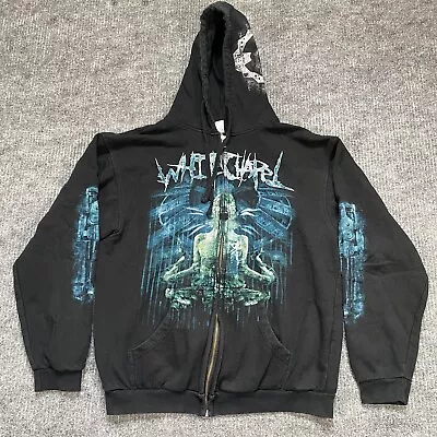 Vtg Whitechapel Metal Band Black Hoodie Sweatshirt Goth Emo Grunge Size Medium • $85