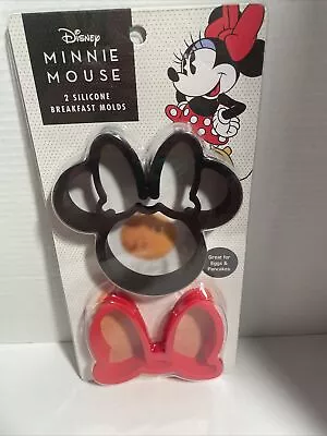 Disney Minnie Mouse 2 Silicone Breakfast Molds Great For Eggs & Pancakes  NEW • $8