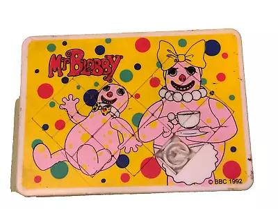 Bbc 1992 Mr Blobby Toy Child’s Sliding Puzzle Game TV Show Popular Character • £18.99