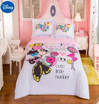 Minnie Mouse Cute Little Number 100% Cotton Twin Full Queen Comforter Set • $218.95