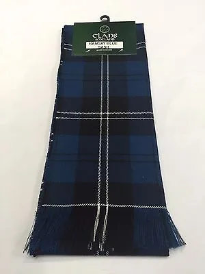 Ramsay Blue 100% Pure Wool Ladies Tartan Sash Made In Scotland Brand New • £54.99