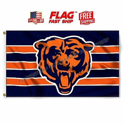 Chicago Bears Flag 3X5 Banner NFL Da Bears C FAST FREE Shipping US SELLER NEW • $12.97