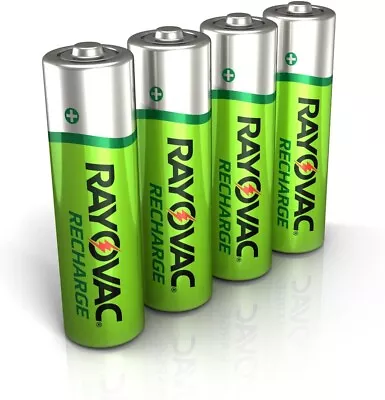 Rayovac Rechargeable AA Batteries Rechargeable Double A Batteries (4 Count) • $16.10