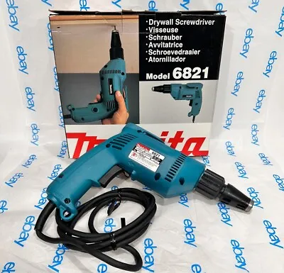 Makita Drywall Screw Gun Driver Blue Model 6821 Corded 120v • $89.99