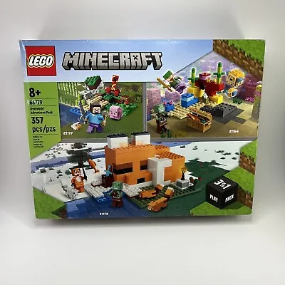LEGO 66779 Minecraft Overworld Adventures Pack 357pcs New Sealed • $35