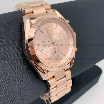 Michael Kors MK5503 Bradshaw Chronograph Rose Gold Bracelet Dial Women's Watch • $97.50