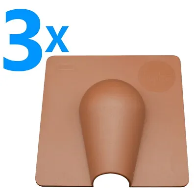 3x Brown Brick Buster External Tidy Cap Indoor Outdoor Cable Hole Cover Plate • £5.95