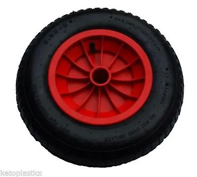 14  Replacement Puncture Proof Wheelbarrow Wheel Choose Bore Size 3.50/4.00-8 • £18.95