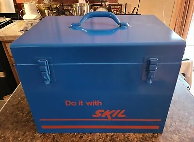 Vintage Skil Metal Power Saw Tool Box NEW OLD STOCK EX COND Made In USA  • $59.95
