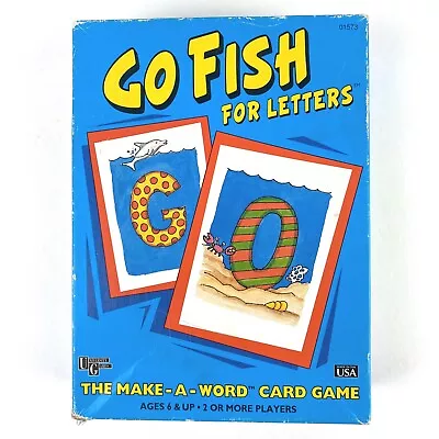 Vintage Go Fish For Letters Make A Word Card Game University Games • $27.48