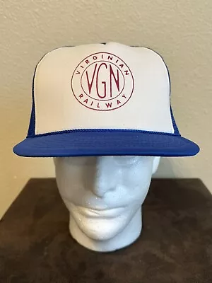 Vintage Virginian Railway VGN Railroad Trucker Hat Cap Snapback Foam Mesh EUC! • $19.99