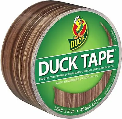 $13.84 • Buy Printed Duct Tape Woodgrain Design 1.88 Inches By 10 Yards Single Roll 1 Pack