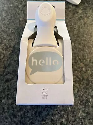 Martha Stewart Large Paper Punch HELLO Scrapbooking Card Making New • $22