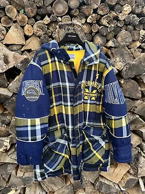 Vintage 90’s Jacket Michigan Wolverines Men’s Full Zip Puffer Goose Down Size L • $49.99