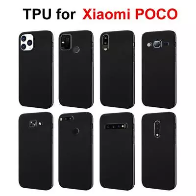 Black TPU Shell Cover For Xiaomi POCO - Silicone Case For All Models • $15.39