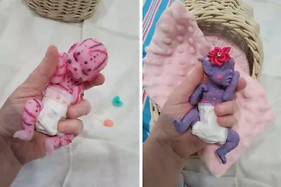 2 Full Body Silicone Micro Preemie Silicone Doll Fantasy Ooak *YOU GET BOTH*   • $75