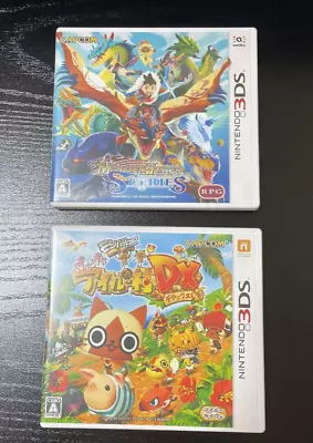 Lot 2 Monster Hunter Stories Poka Airu Village Set Nintendo 3DS Capcom Japan Ver • $31.95