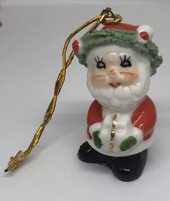 Small Santa Onament ~ Circa 1950s • $9